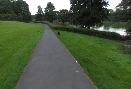 Arrow Valley path prior to being widened