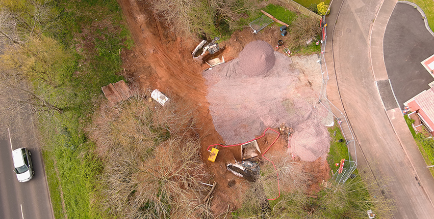 new Culvert at the northern end of the project 