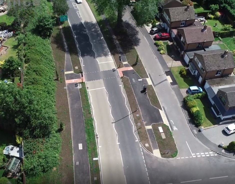 View 2 - the new Toucan crossing on the A448 Stratford Road