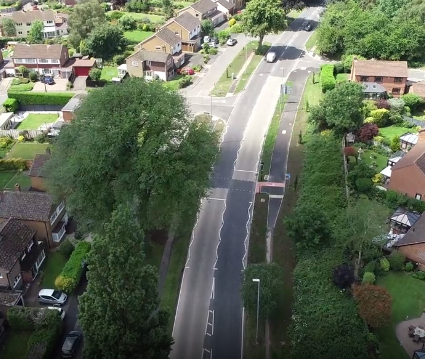 the new Toucan crossing on the A448 Stratford Road