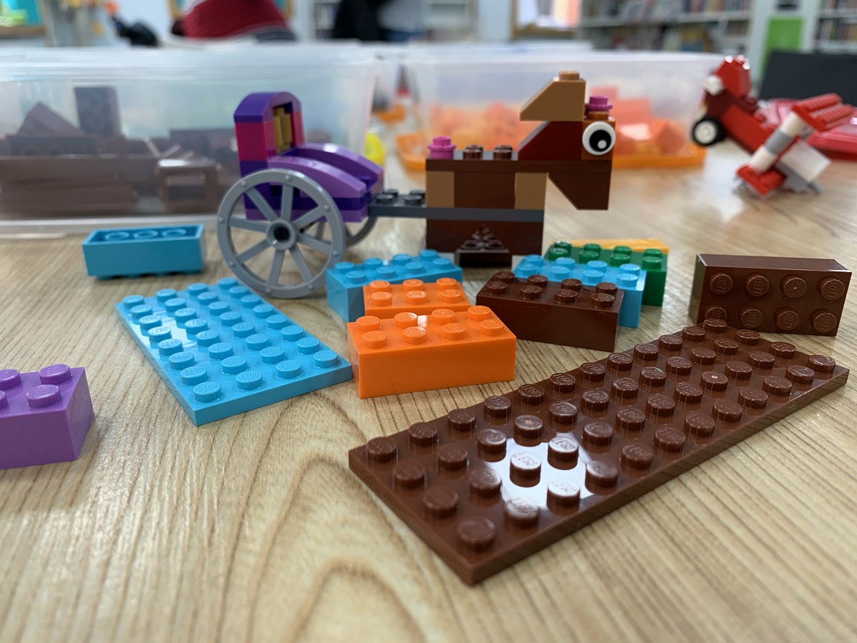 Pile of Lego on a table