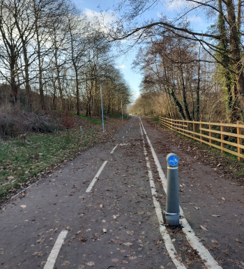 A cycle path