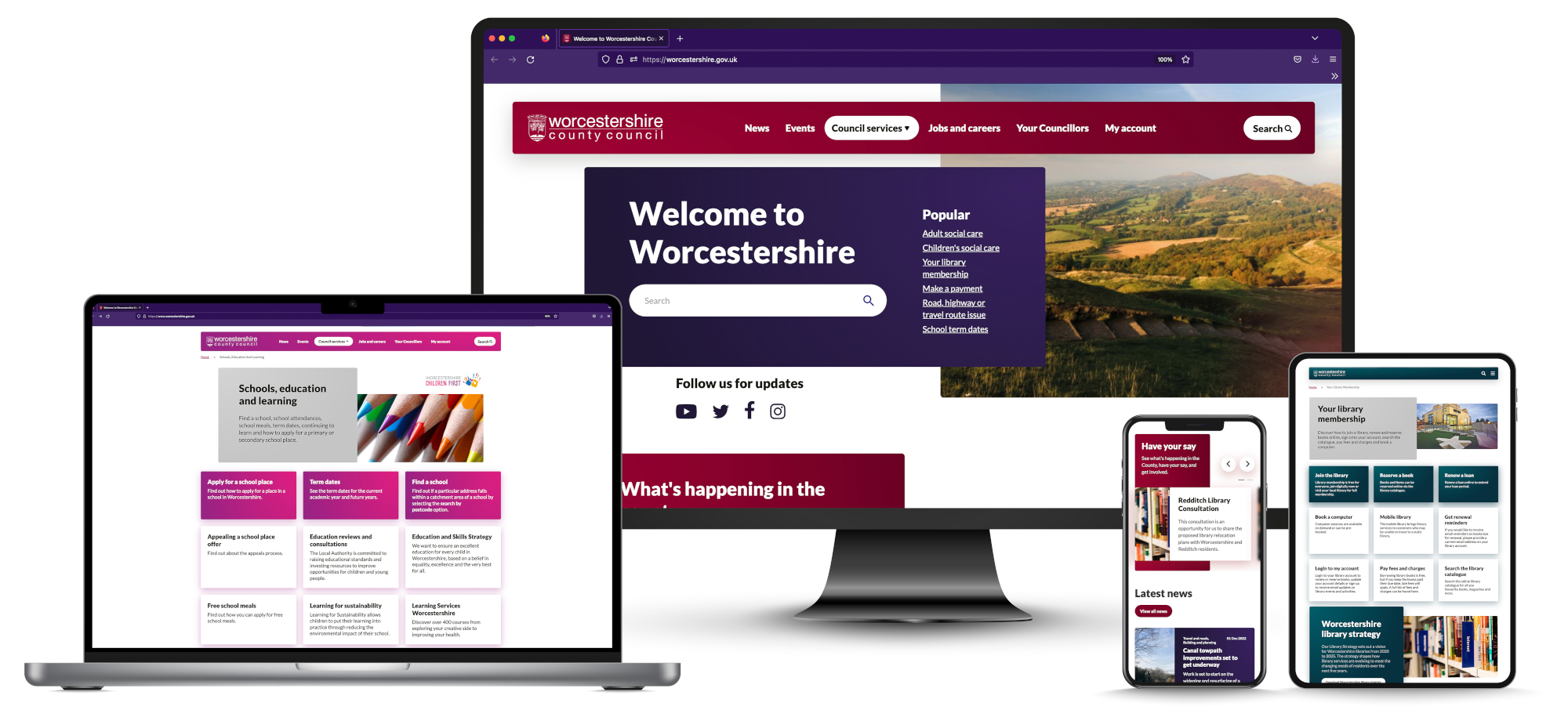 New website on all devices