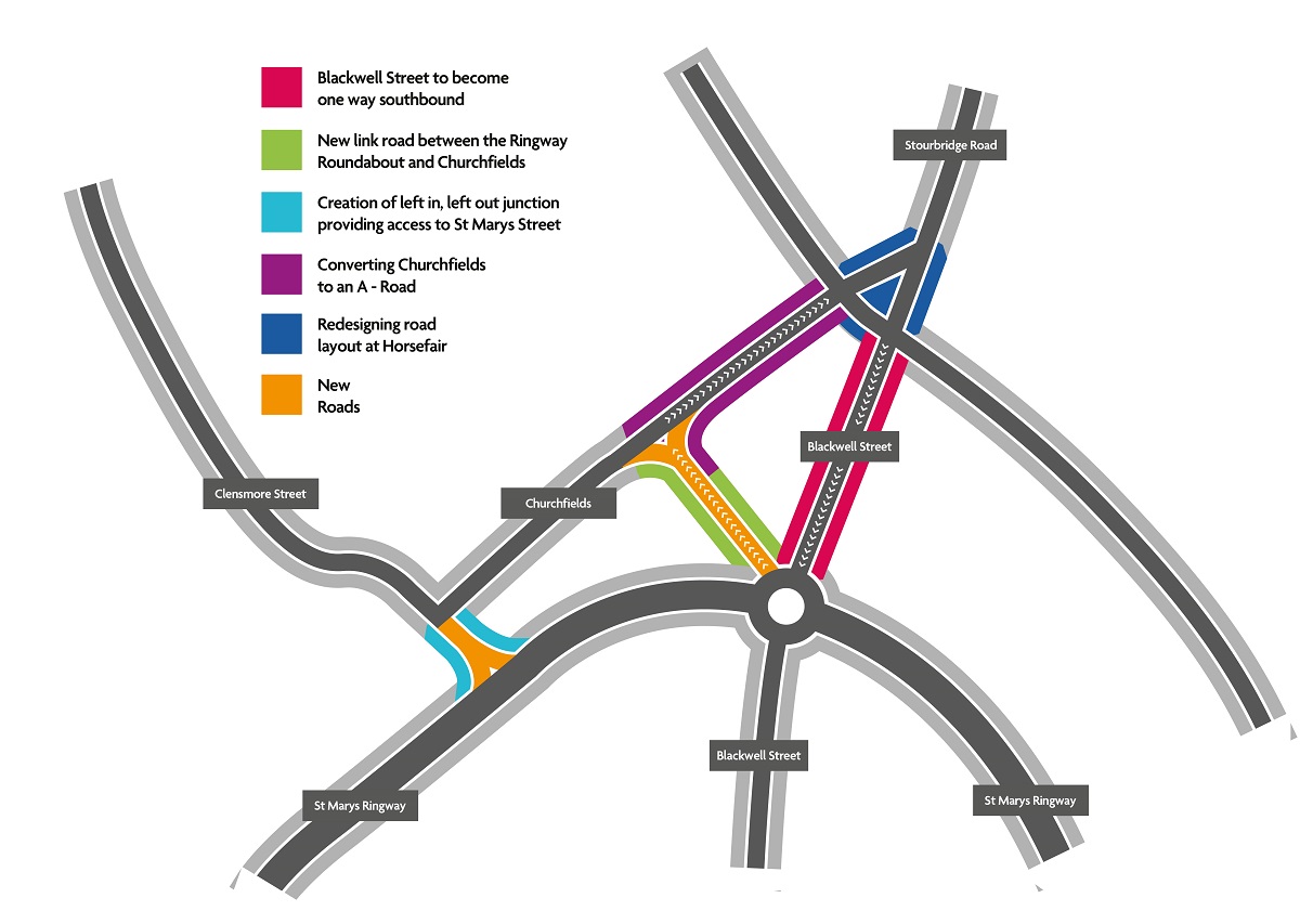 Churchfields Map