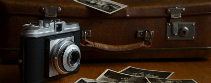old camera and photos