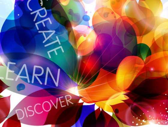 Adult Learning vibrant graphic
