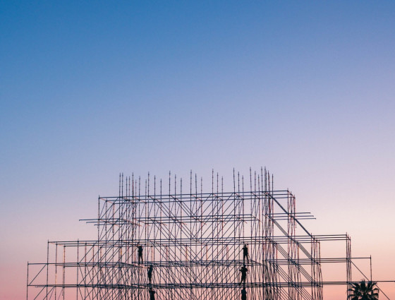 image of some tall scaffolding
