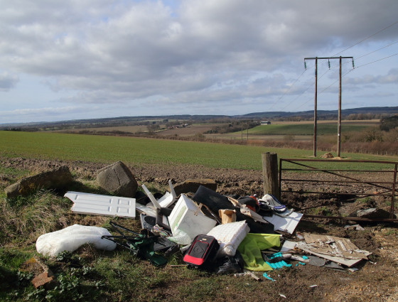 Fly tipping example.