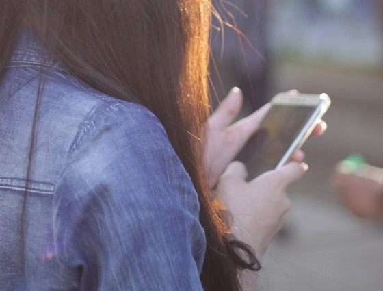 girl on phone