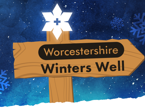 Worcestershire Winters Well Sign Post