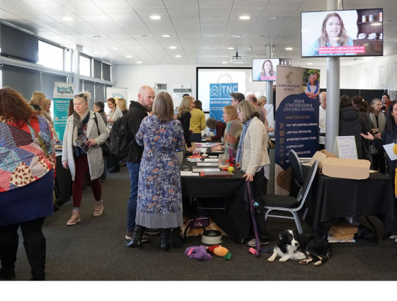 People visiting the CME Showcase at Berrington Court