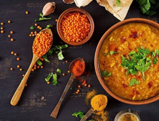 Bowl of dhal