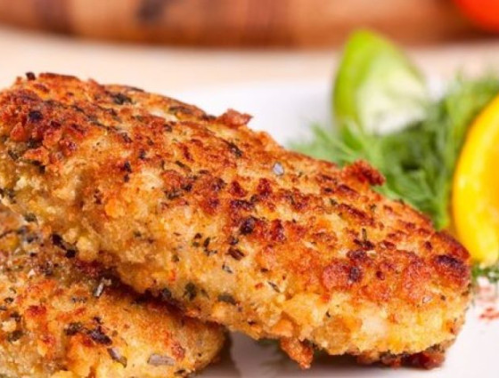 Plate of fish cakes