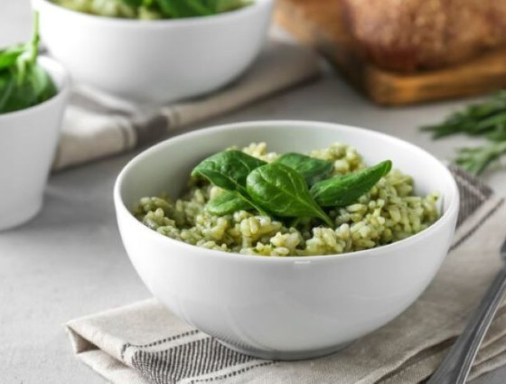 Risotto with green beans