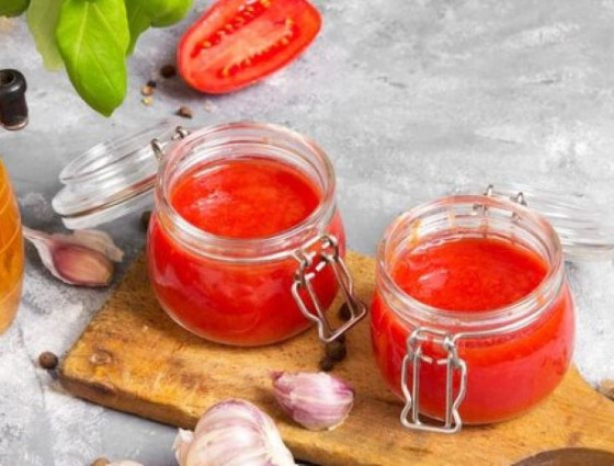 Jars of red pasta sauce