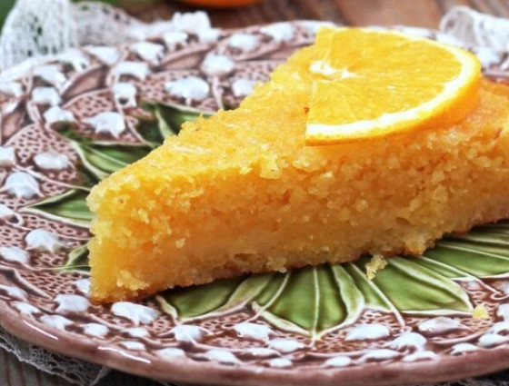 Slice of lemon cake