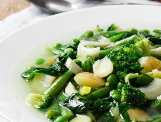 Bowl of vegetable soup