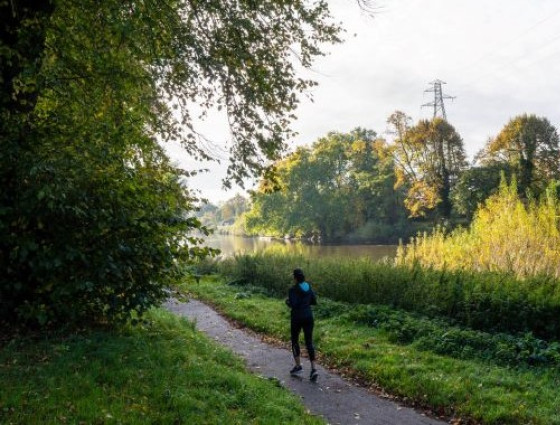 person running