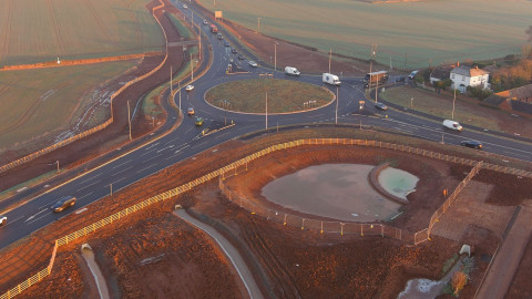 aerial view of Upton Pond Tunnel