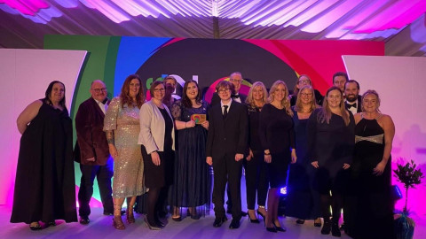 Photograph of people at the apprenticeship awards