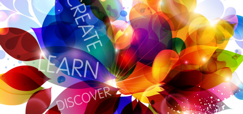 Adult Learning vibrant graphic