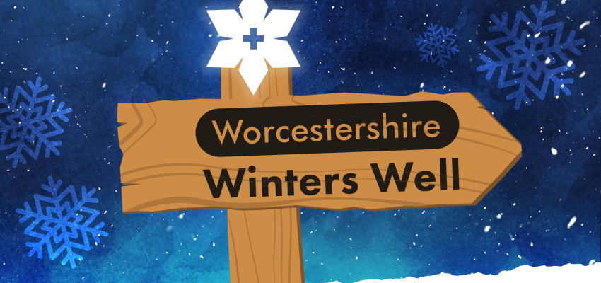 Worcestershire Winters Well Sign Post