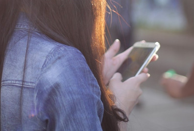 girl on phone