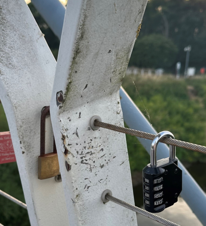 Love Locks on Diglis Bridge
