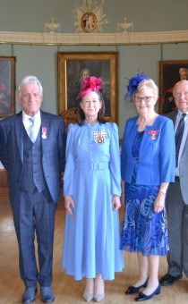 British Empire Medal recipients with Lord-Lieutenant of Worcestershire