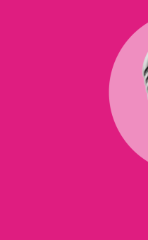 Image of a microphone on a pink background 
