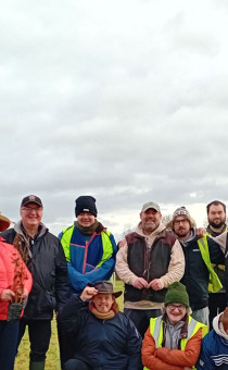 Councillors Richard Morris, Councillor Linda Robinson, and members of the Worcestershire Woodlands Project