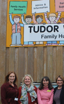 L to R) Claire Mitchell, Worcestershire County Council, Public Health Team, Linda Haynes, Public Health Midwife, Elizabeth Hammond, Tobacco Dependency Advisor: Pregnancy, and Heloise Doherty, Public Health Midwife who all work on the project to reduce smoking in pregnancy. 