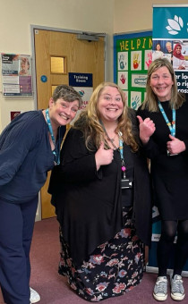 Members of Worcestershire County Council Learning Services Family Learning team (l to r): Lisa Tye, Jessica Harris, Lisa Brooker, Joanne Ludlow, Penny Kelly